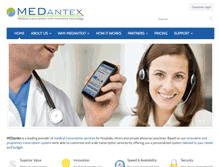 Tablet Screenshot of medantex.com